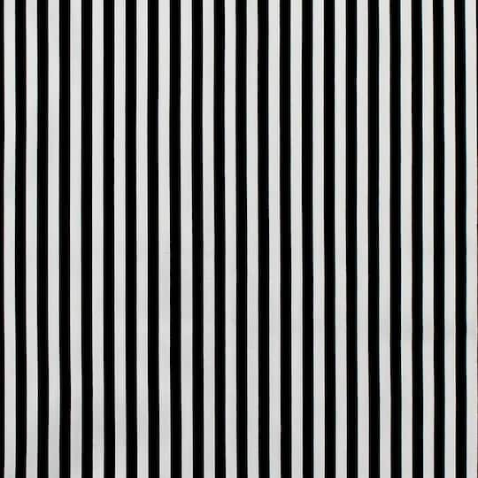 Camelot Fabrics Mixology Black & White Stripes Cotton Fabric